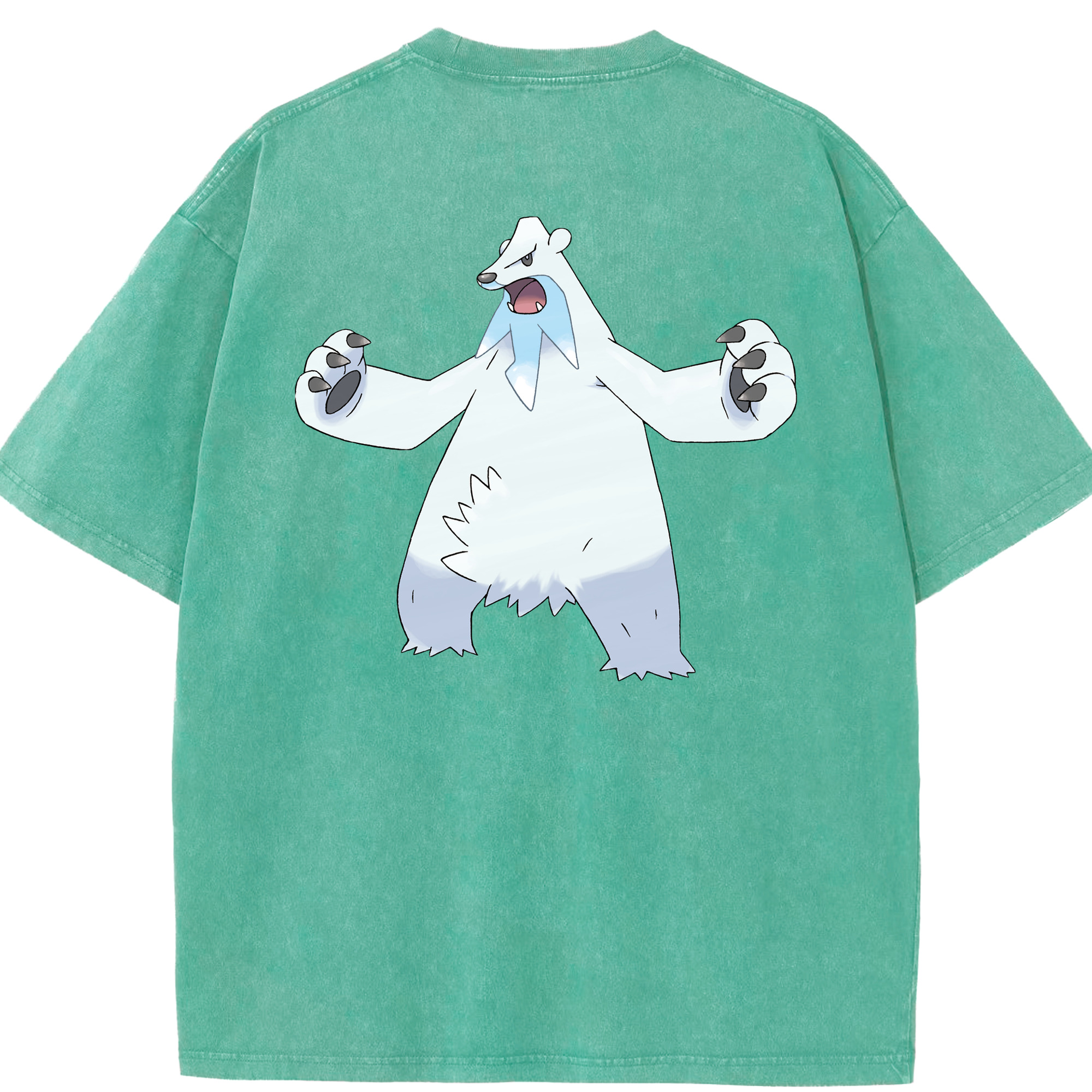 （画像用） ポケットモンスター Pokémon 綿100% ヴィンテージ風 半袖Tシャツ（背面プリント）